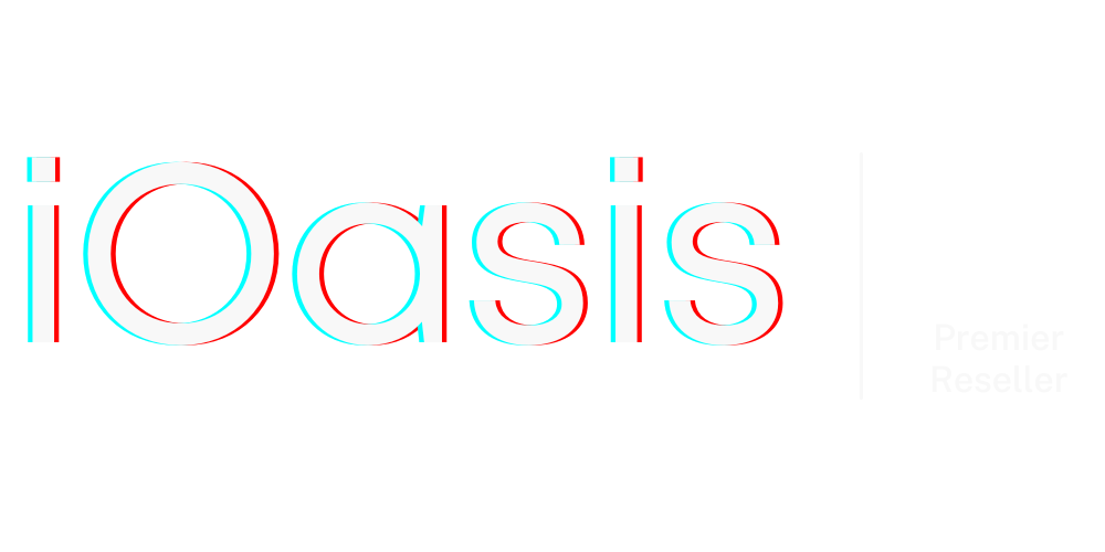 iOasis logo white